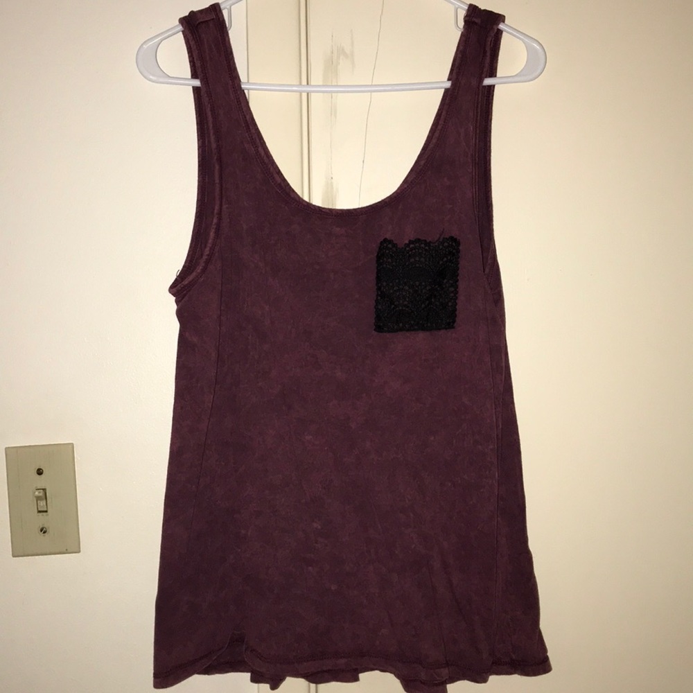 Maroon Pocket Tank